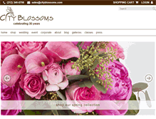 Tablet Screenshot of cityblossoms.com